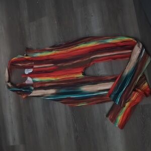 Multi-color Halter Top Bodysuit size L